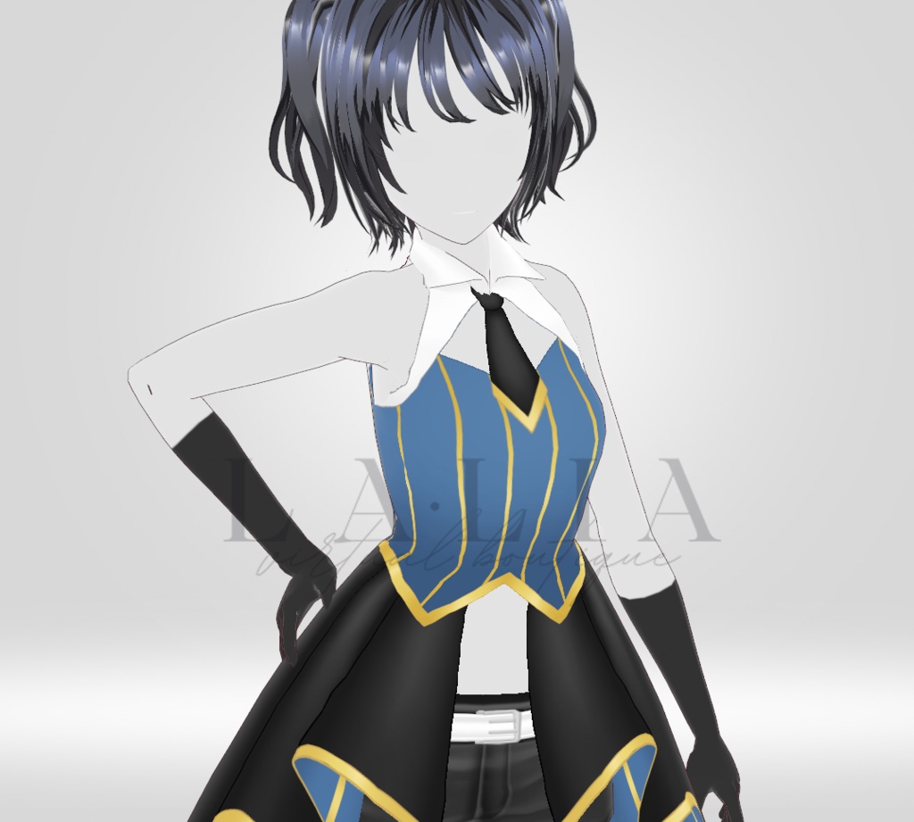 【VRoid正式版】Rei Set (ブルーアイドル衣装|Blue Idol Costume)