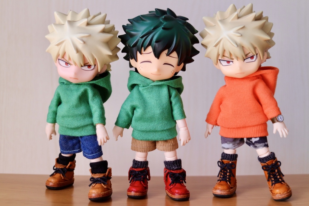 【オビツ11】長袖パーカー&ハーフパンツ