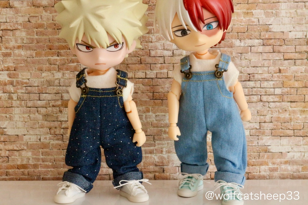 【オビツ11】デニム生地サロペット