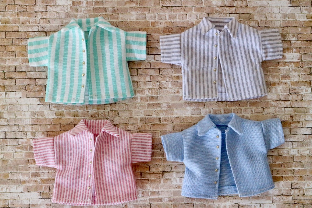 【オビツ11】オーバーシャツ（ボタン位置メンズ用）