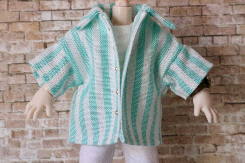 【オビツ11】オーバーシャツ(ボタン位置メンズ用)