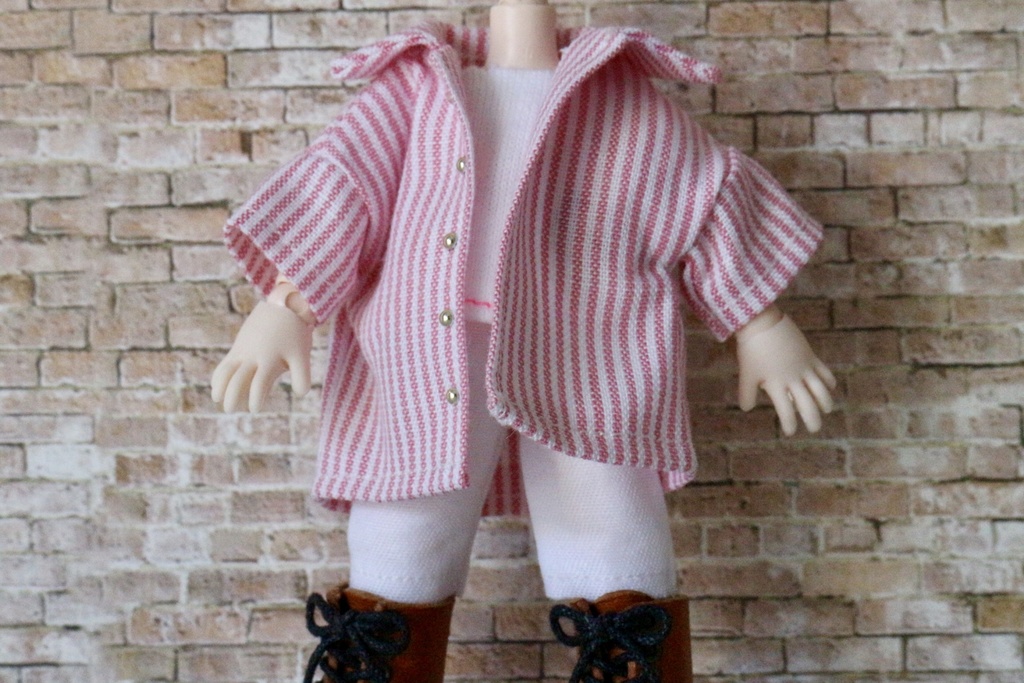 【オビツ11】オーバーシャツ(ボタン位置メンズ用)