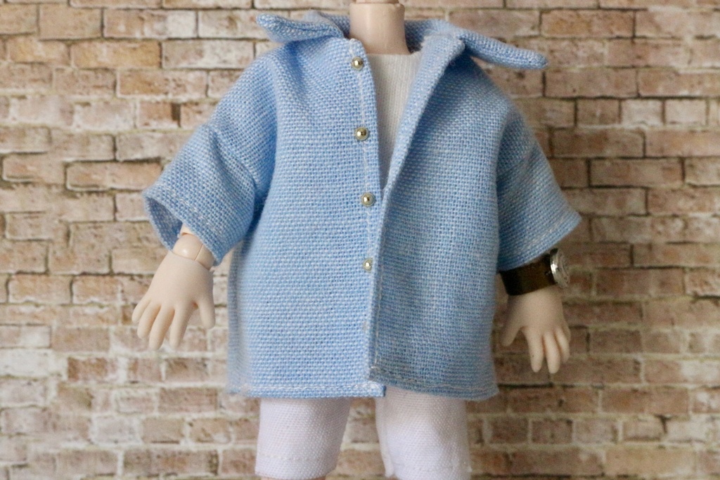 【オビツ11】オーバーシャツ(ボタン位置メンズ用)