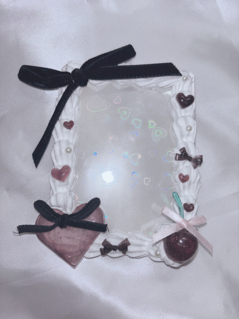 B8サイズ ホイップデコケース ダークピンク、ブラック