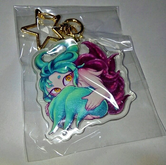 触手人外アクリルキーホルダー
