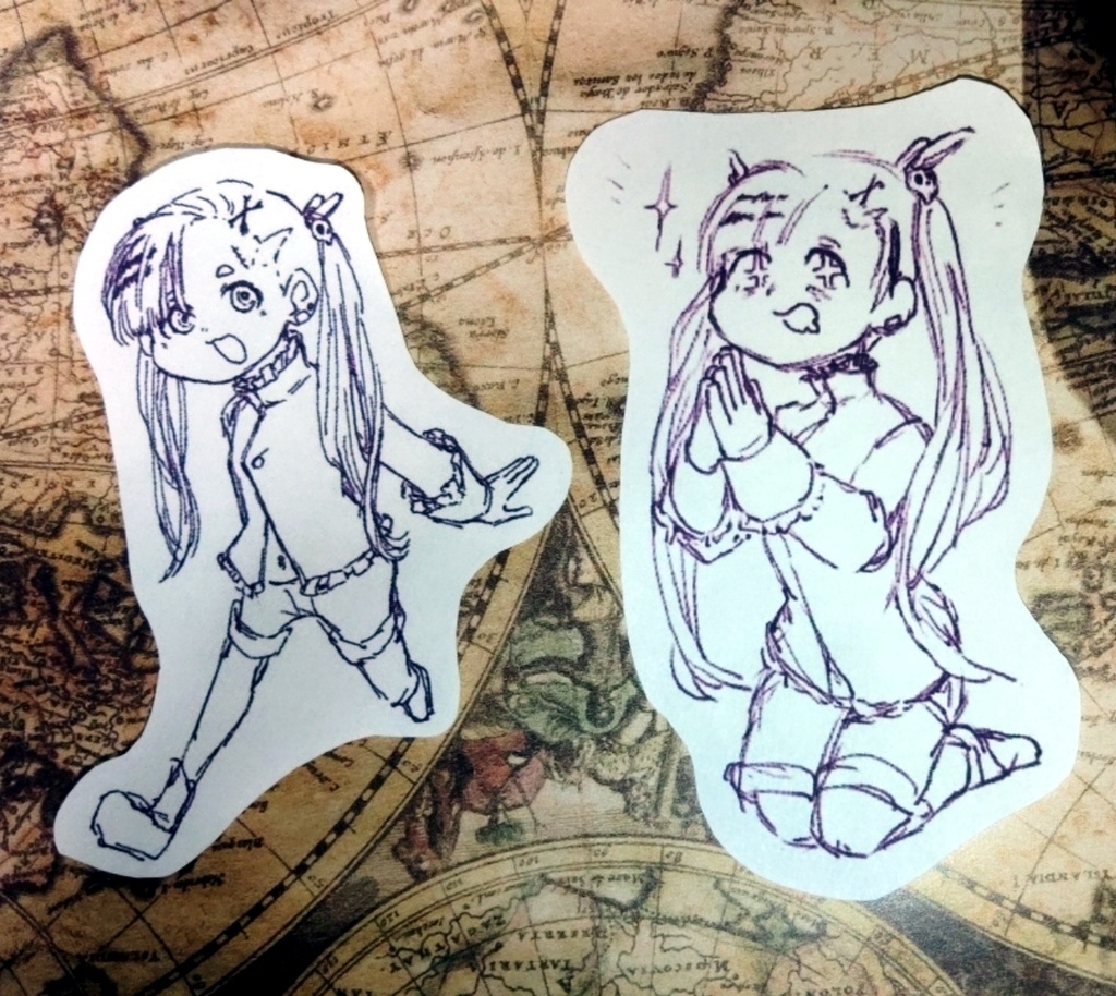 ラフ描きヴァルカニア シール