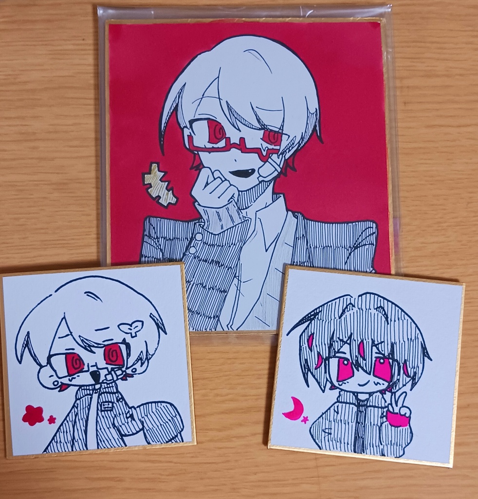 うちのこ色紙3点セット