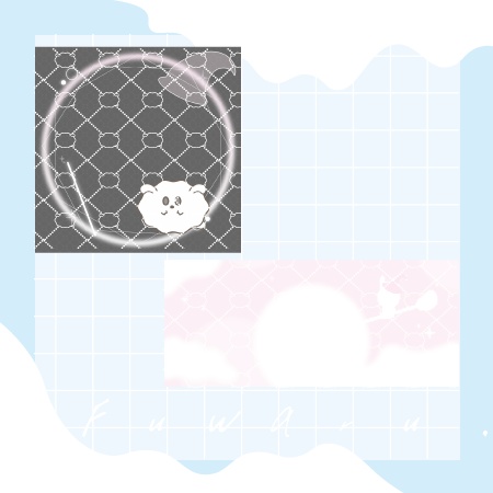 🪄ふわふわピンクの魔法使い🪄アイコンリング、IRIAM用ヘッダー