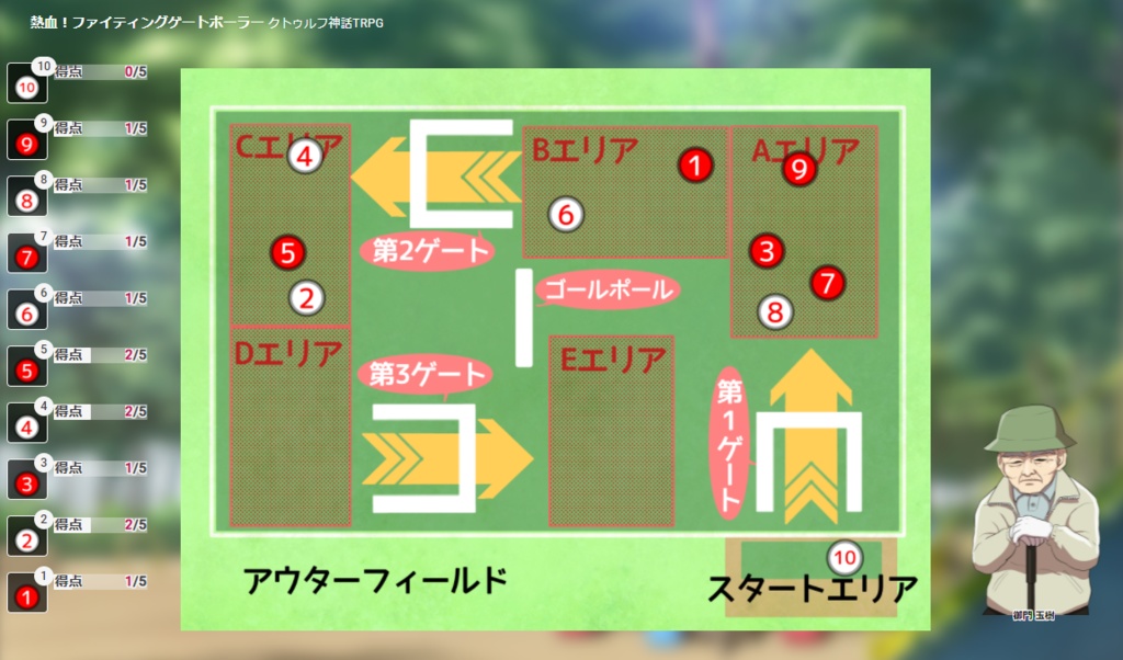 【CoC】熱血!ファイティング・ゲートボーラー【立ち絵&パネル有】