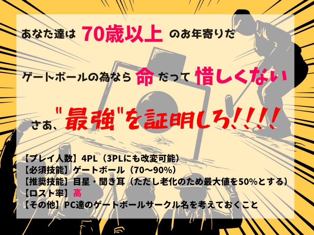 【CoC】熱血!ファイティング・ゲートボーラー【立ち絵&パネル有】