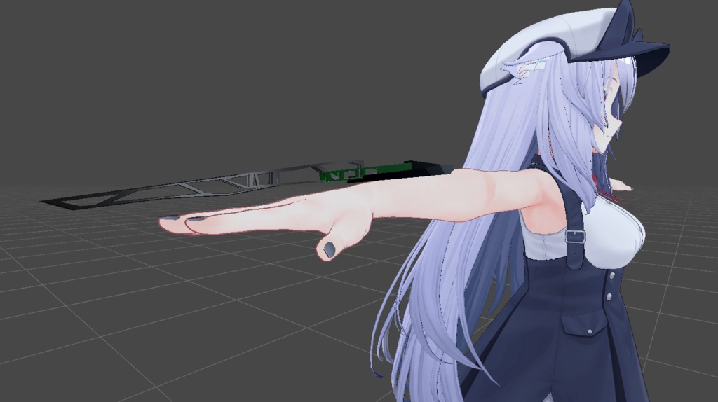 Ra-0908 『EDGE FRAME』【VRChat想定3Dモデル・小道具】
