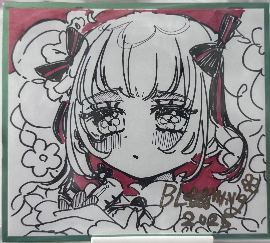 ブルミン初音ミク色紙①