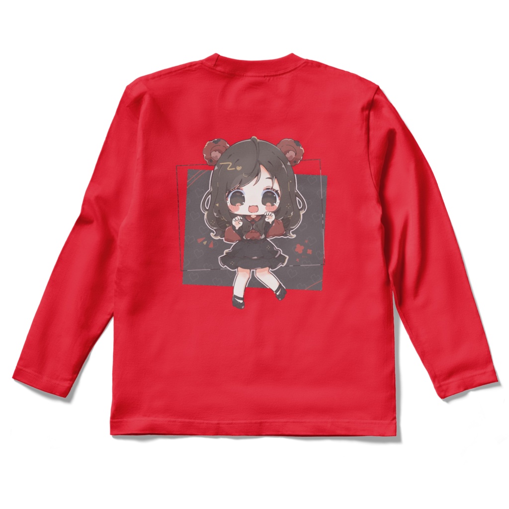 ロングスリーブTシャツ(レッド)
