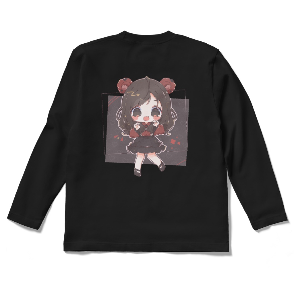 ロングスリーブTシャツ(ブラック)