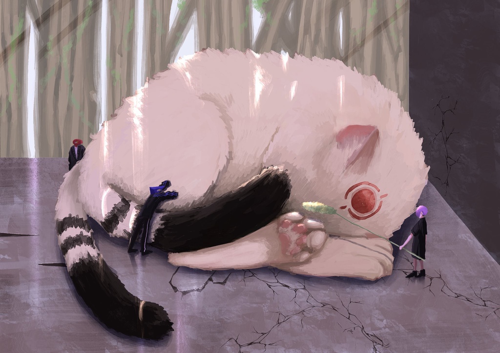 猫様(デジタル原画)