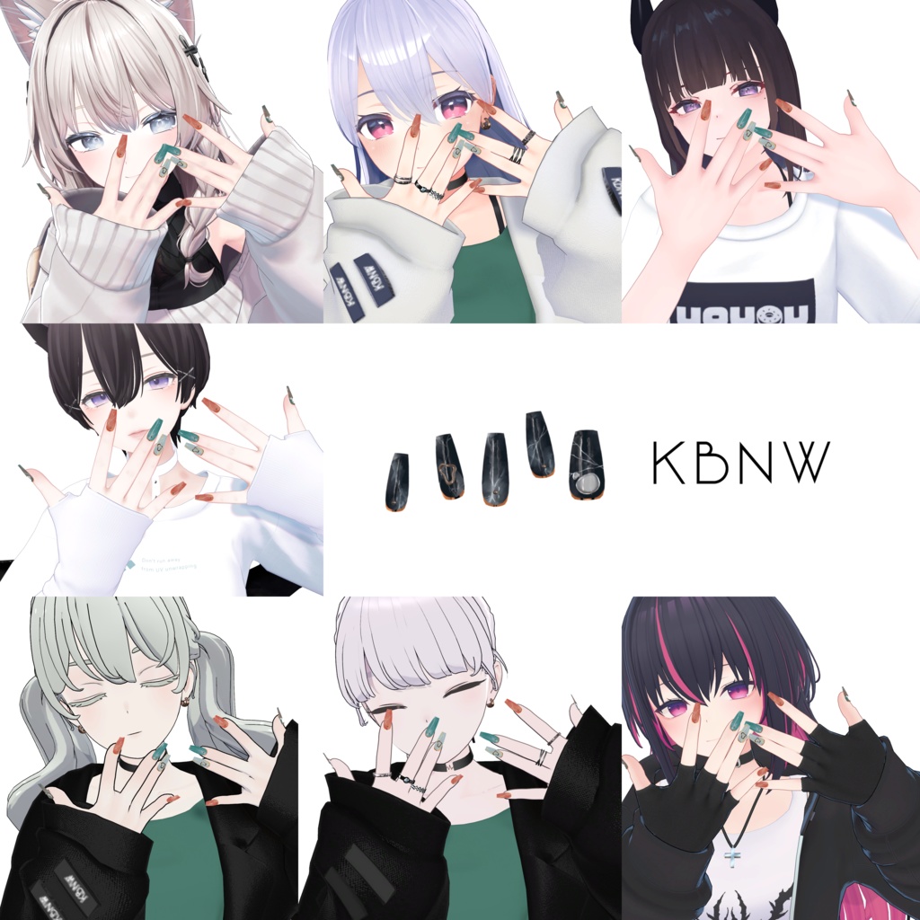 【MDollnail対応】marblexstone nail【11/26MA対応,12/26追加対応】