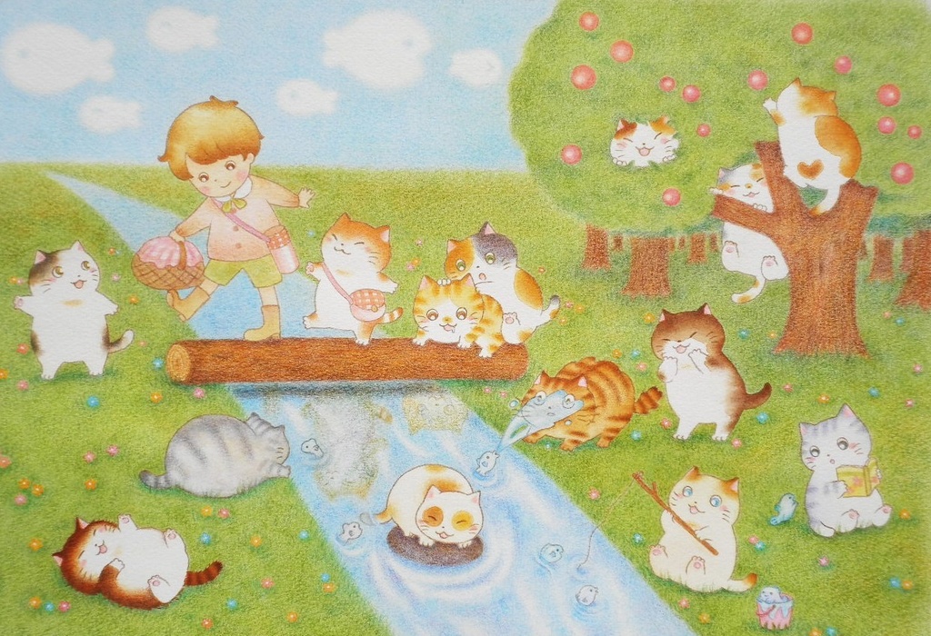 ねこのようちえん　良い天気