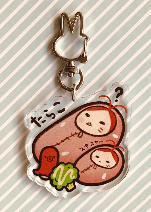 たらごじょアクキー　いっしょにおひるね