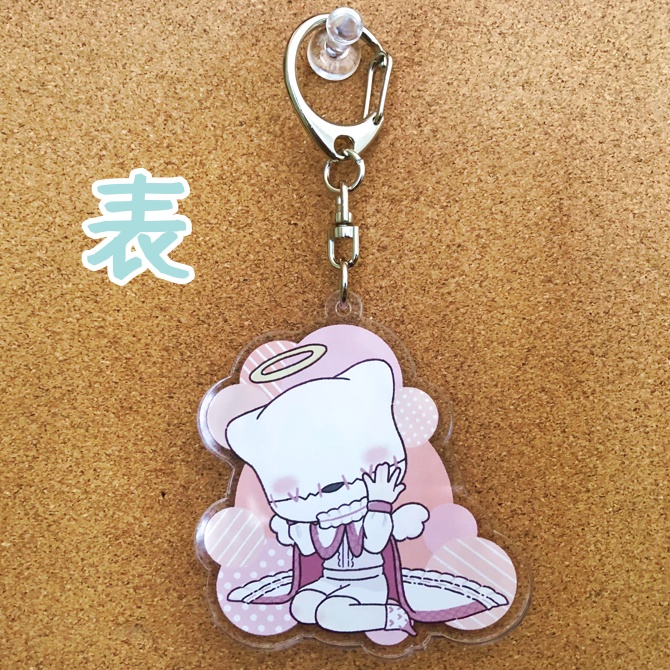 【天使・小悪魔ロビー】両面アクリルキーホルダー【泣き虫】