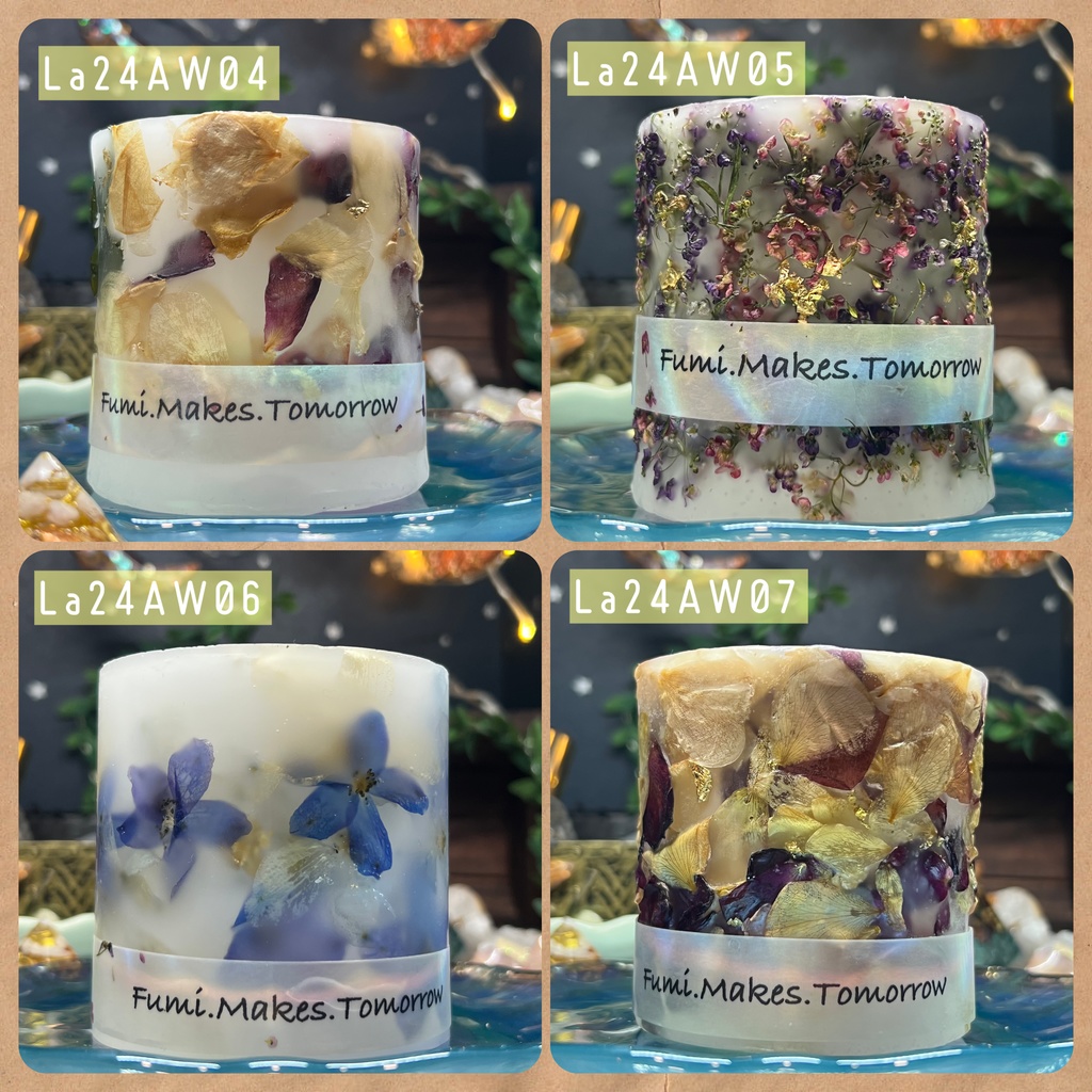 【マイガーデン】LEDキャンドル専用ボタニカルランタン -2024FW-