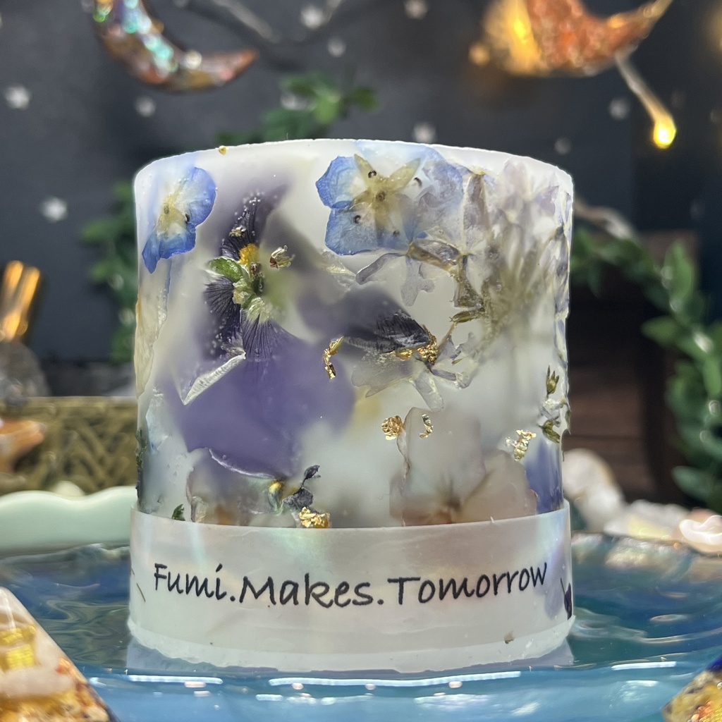 【マイガーデン】LEDキャンドル専用ボタニカルランタン -2024FW-