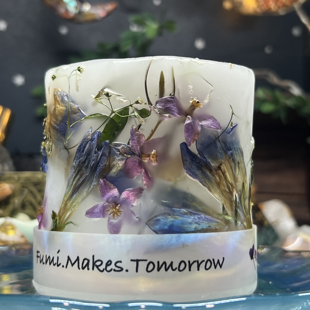 【マイガーデン】LEDキャンドル専用ボタニカルランタン -2024FW-