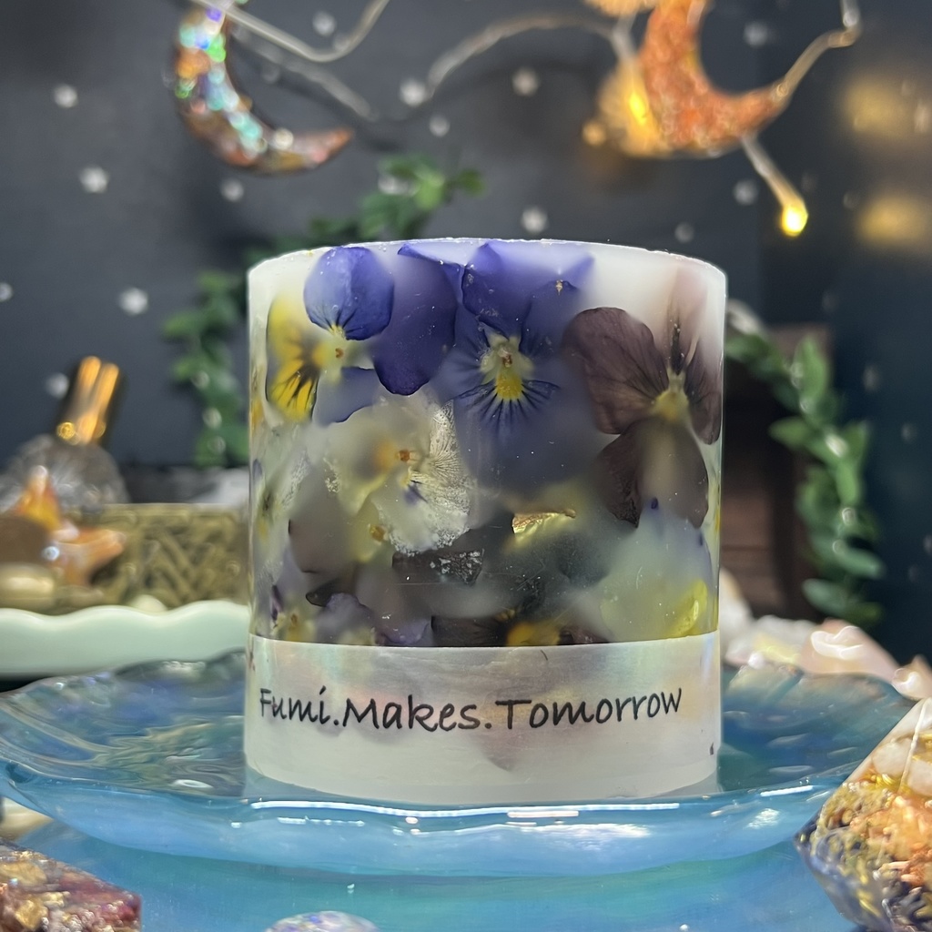 【マイガーデン】LEDキャンドル専用ボタニカルランタン -2024FW-