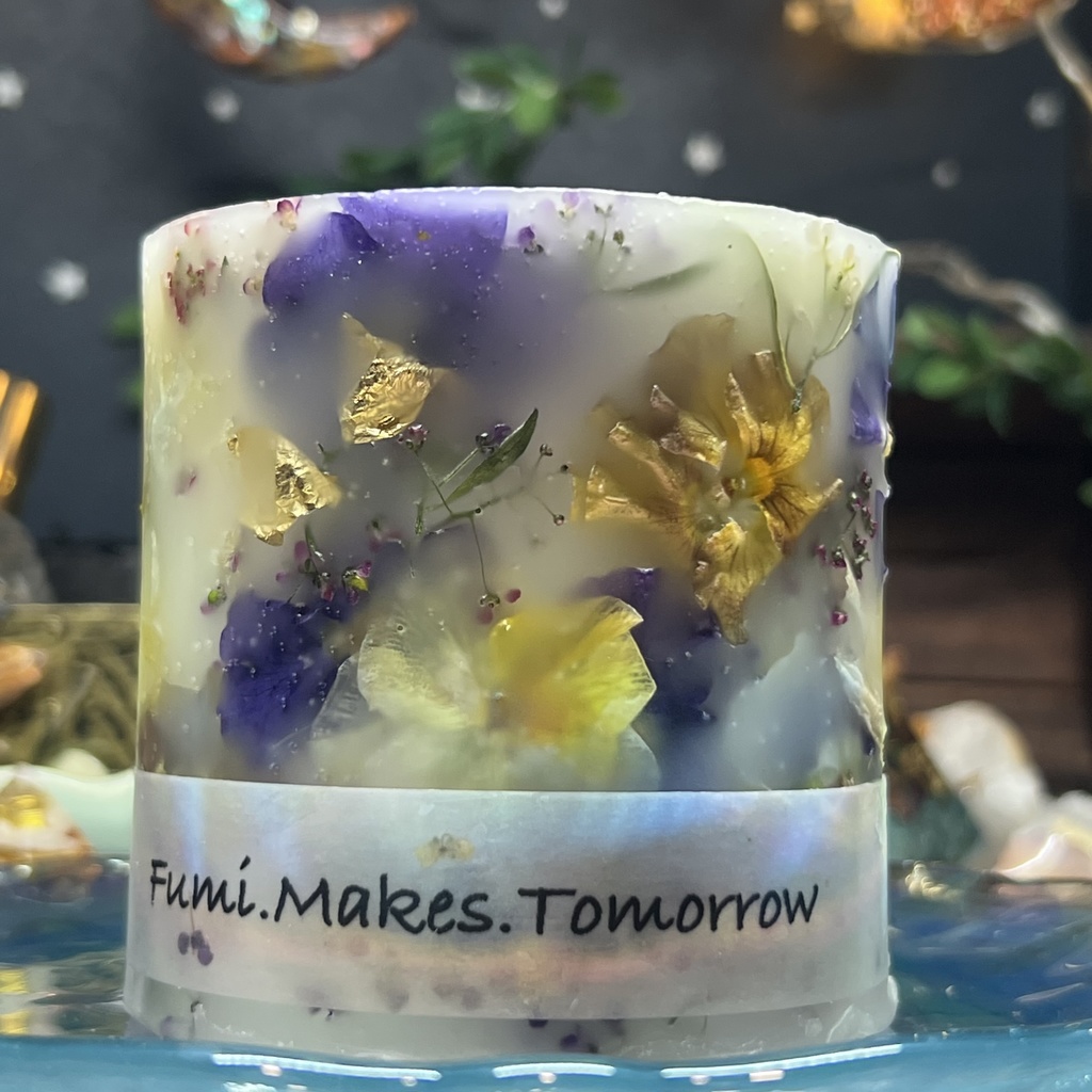 【マイガーデン】LEDキャンドル専用ボタニカルランタン -2024FW-