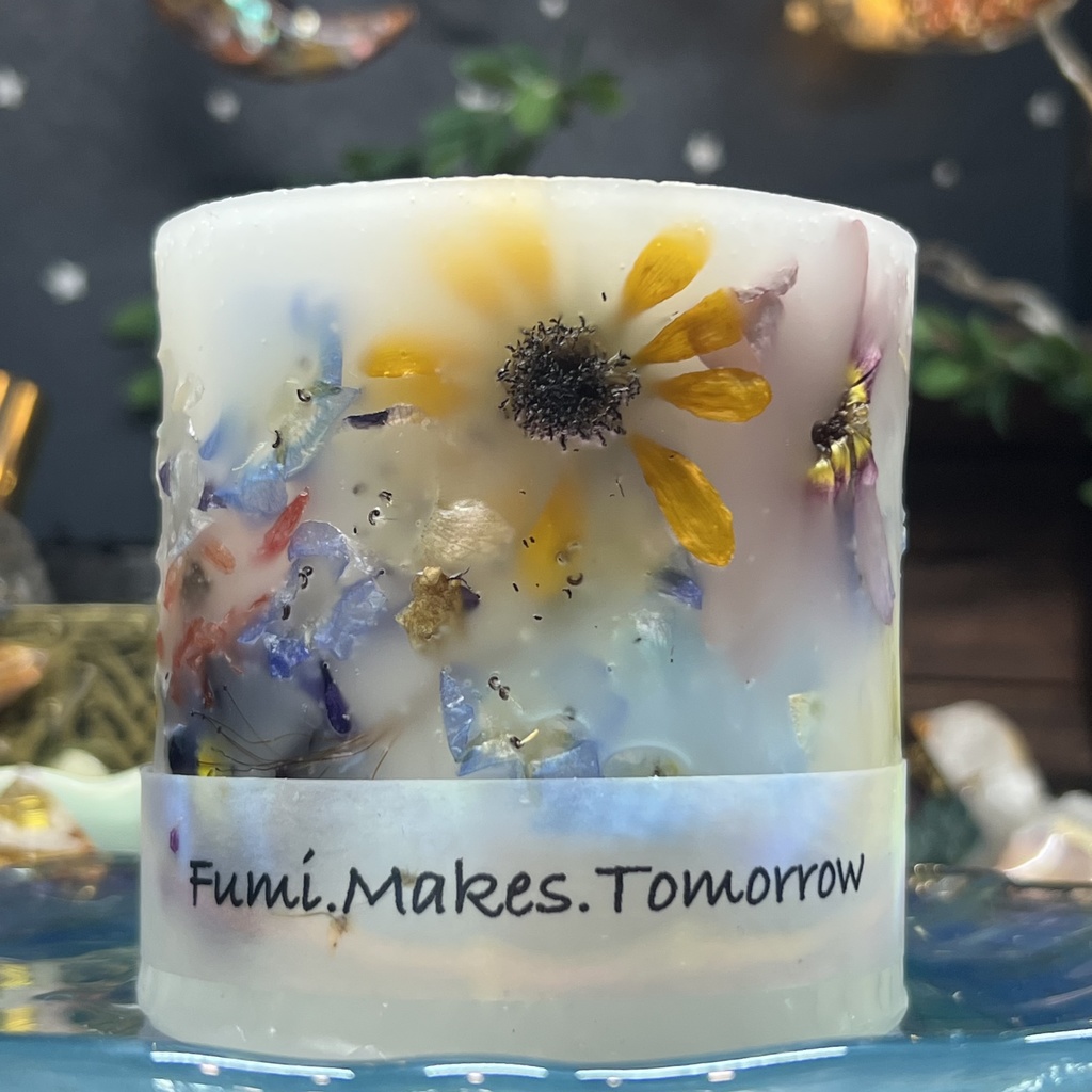 【マイガーデン】LEDキャンドル専用ボタニカルランタン -2024FW-