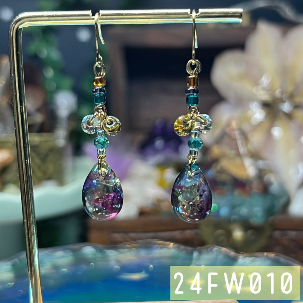 【NorthernLights】お花のピアス -2024FW-