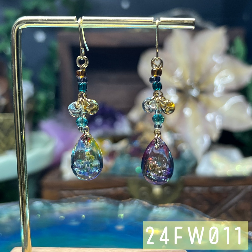 【NorthernLights】お花のピアス -2024FW-