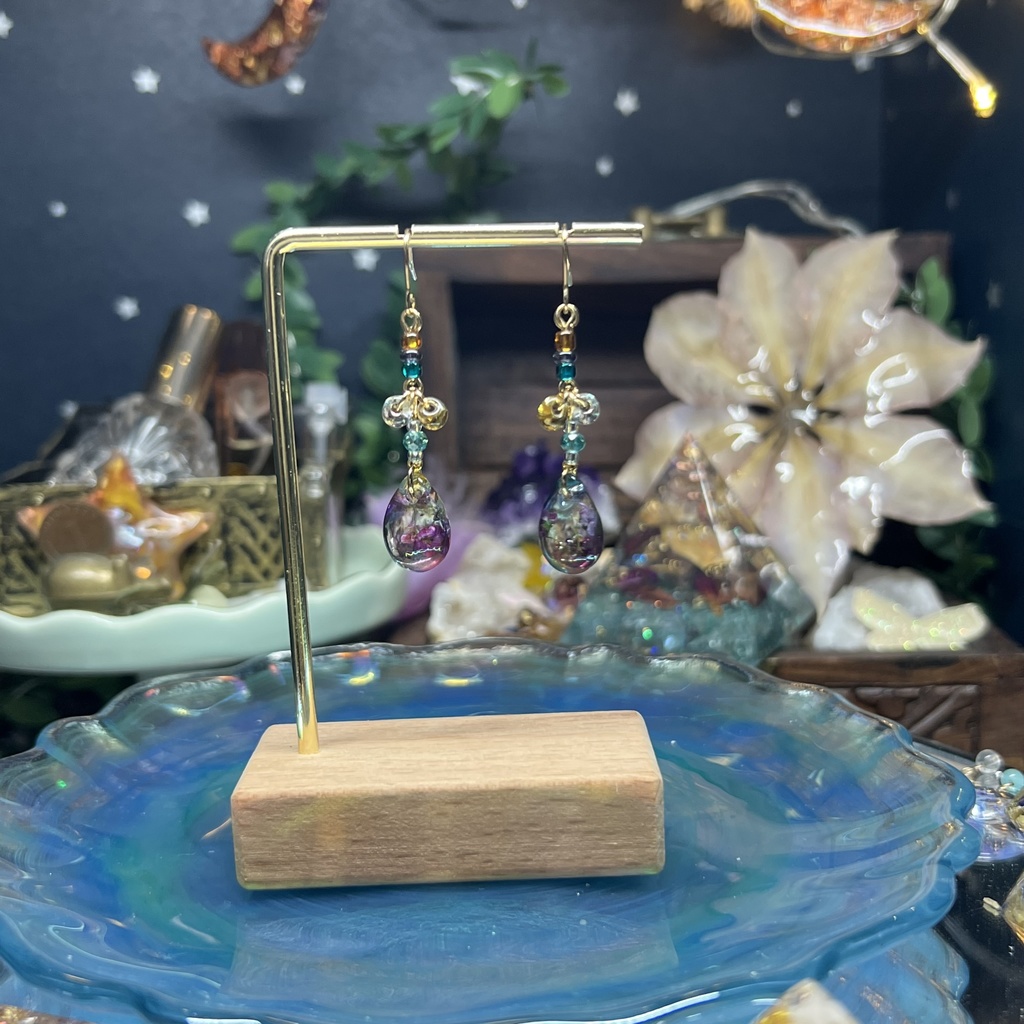 【NorthernLights】お花のピアス -2024FW-