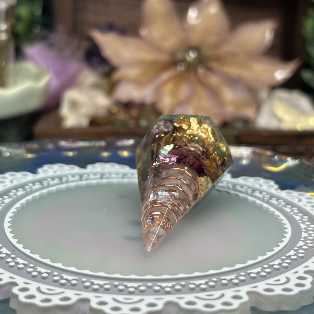 【NorthernLights】コーン型 オルゴナイト風オブジェ -2024FW-