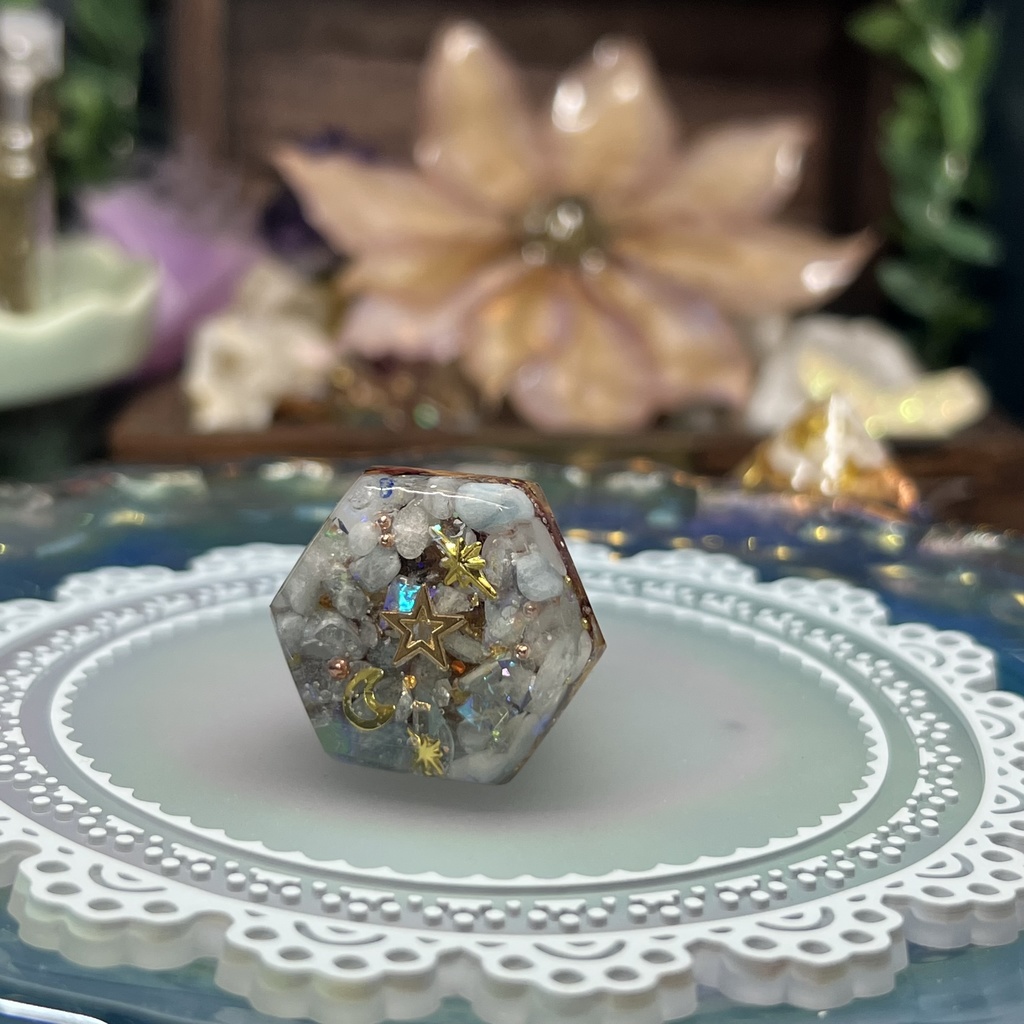 【NorthernLights】コーン型 オルゴナイト風オブジェ -2024FW-