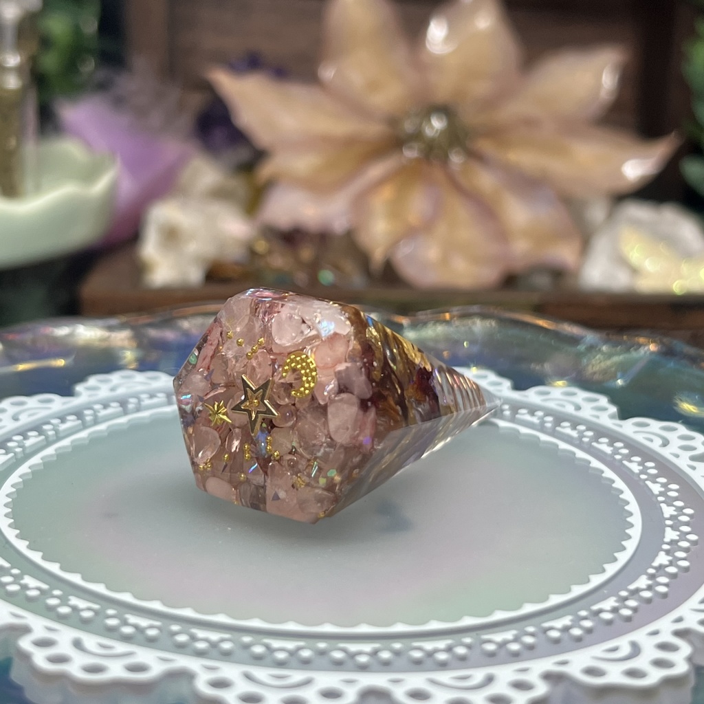 【NorthernLights】コーン型 オルゴナイト風オブジェ -2024FW-