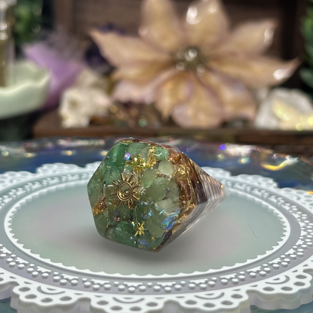 【NorthernLights】コーン型 オルゴナイト風オブジェ -2024FW-