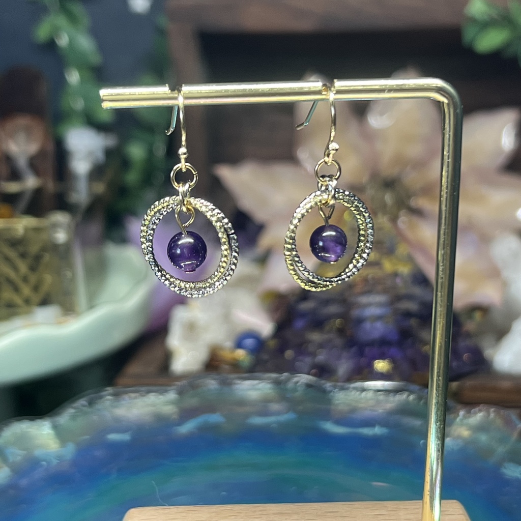 【プラネテス -アメジスト-】1個売り 天然石アクセサリー