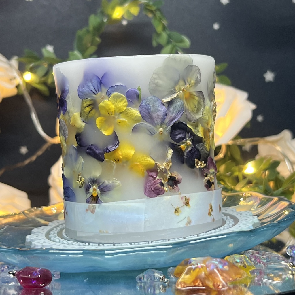 【マイガーデン】LEDキャンドル専用ボタニカルランタン -2025SP-