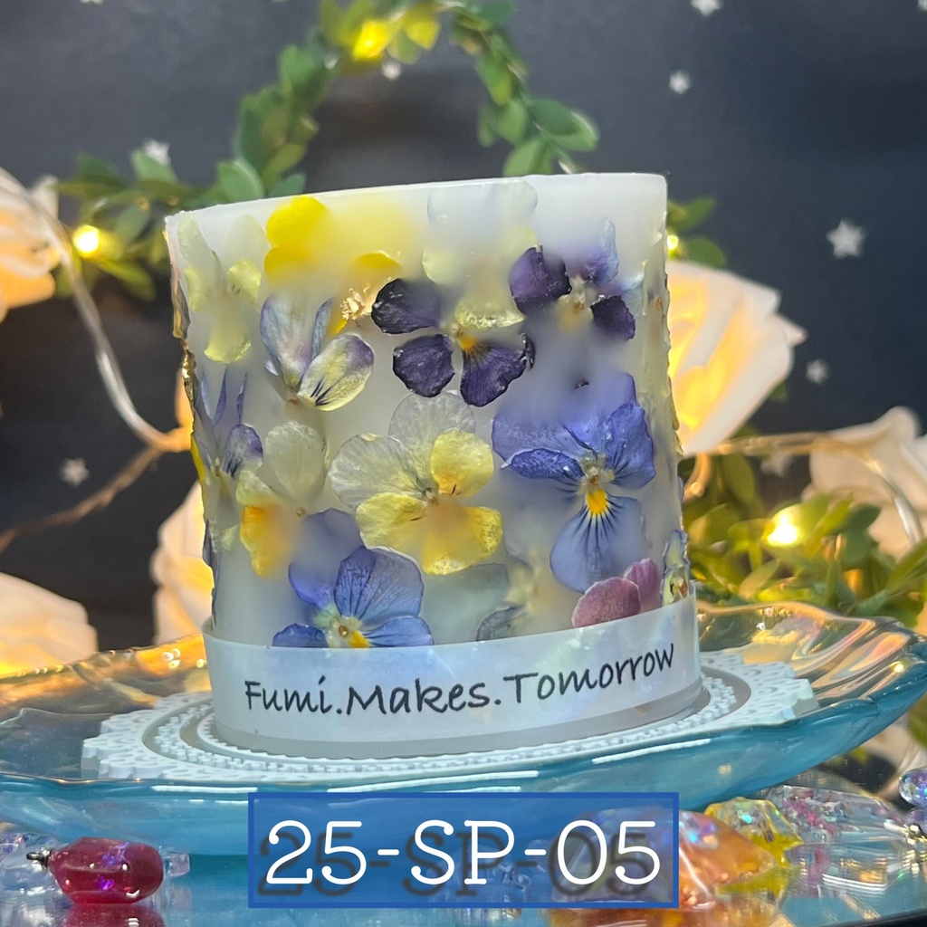 【マイガーデン】LEDキャンドル専用ボタニカルランタン -2025SP-