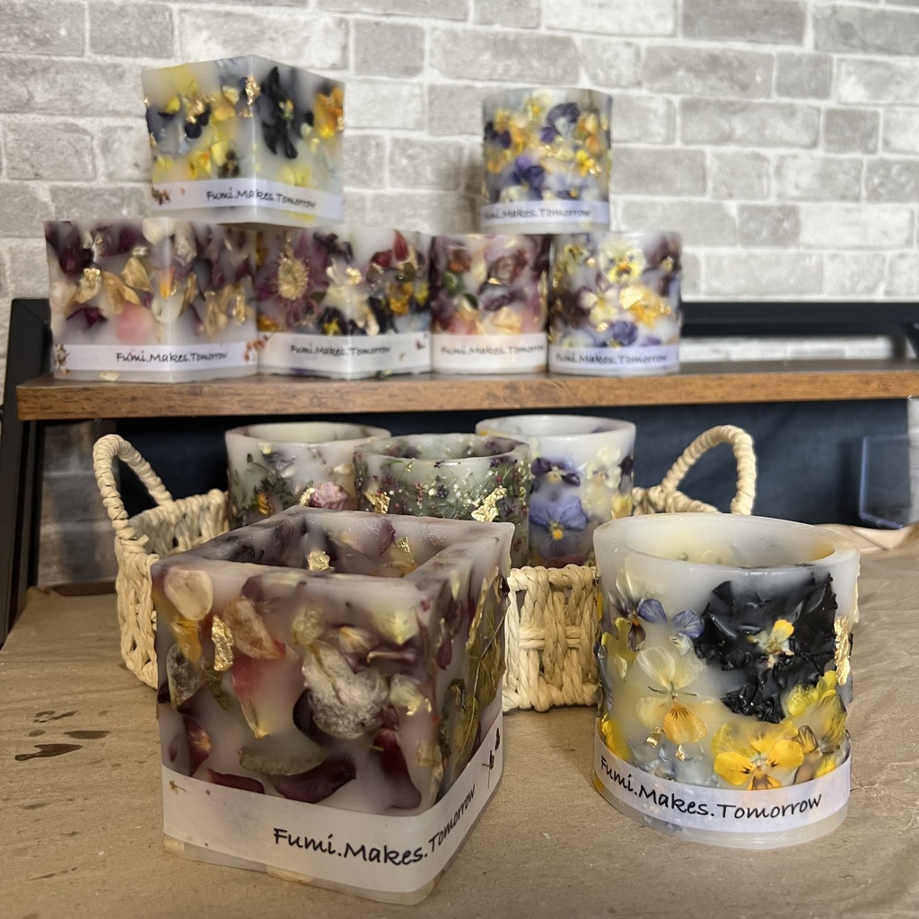 【マイガーデン】LEDキャンドル専用ボタニカルランタン -2025SP-