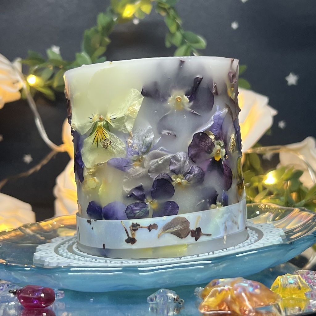 【マイガーデン】LEDキャンドル専用ボタニカルランタン -2025SP-