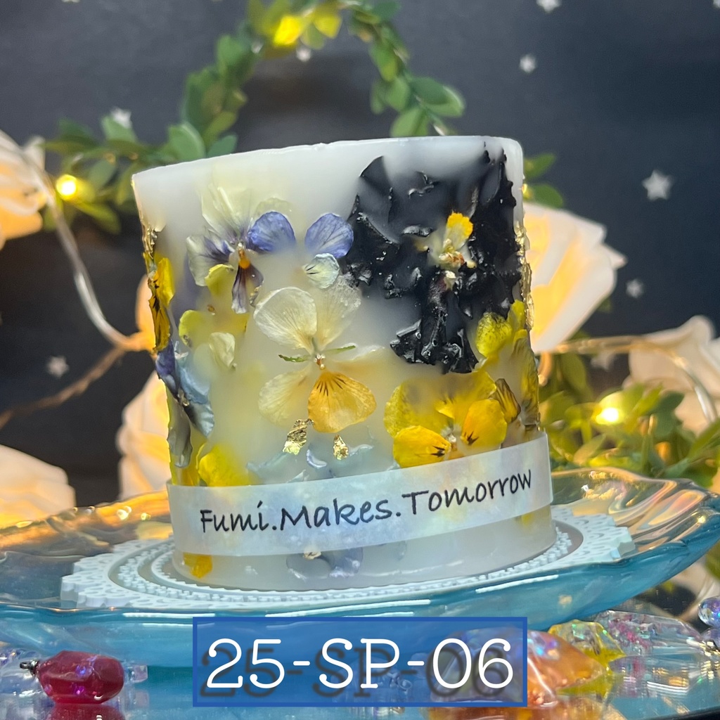 【マイガーデン】LEDキャンドル専用ボタニカルランタン -2025SP-