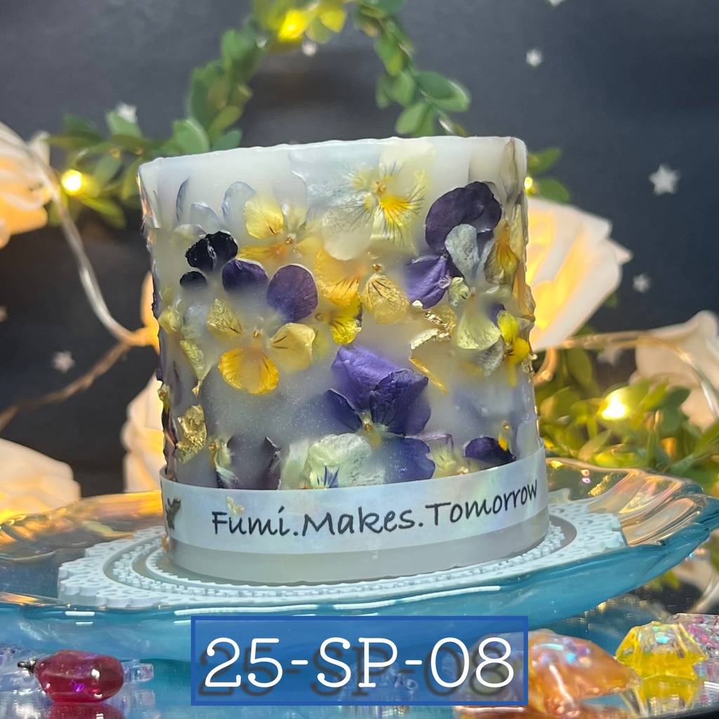 【マイガーデン】LEDキャンドル専用ボタニカルランタン -2025SP-