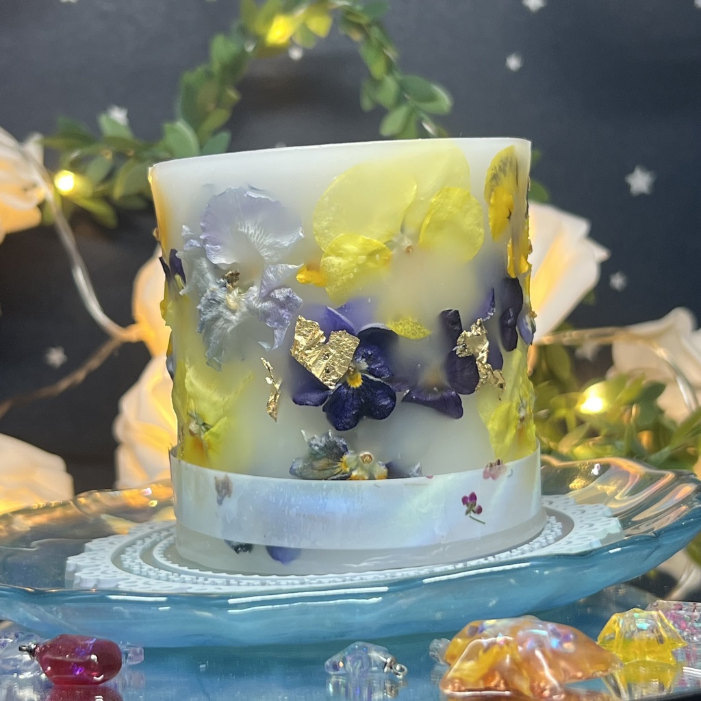 【マイガーデン】LEDキャンドル専用ボタニカルランタン -2025SP-