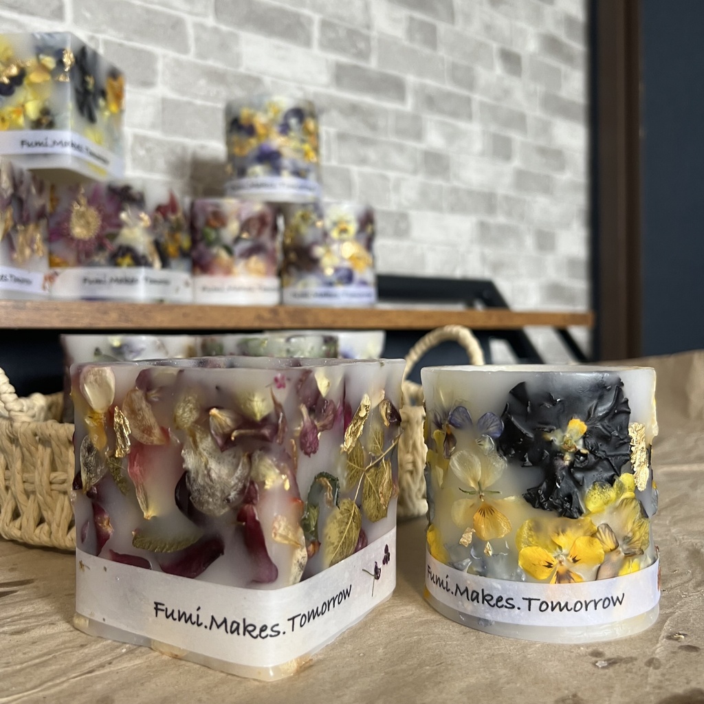 【マイガーデン】LEDキャンドル専用ボタニカルランタン -2025SP-