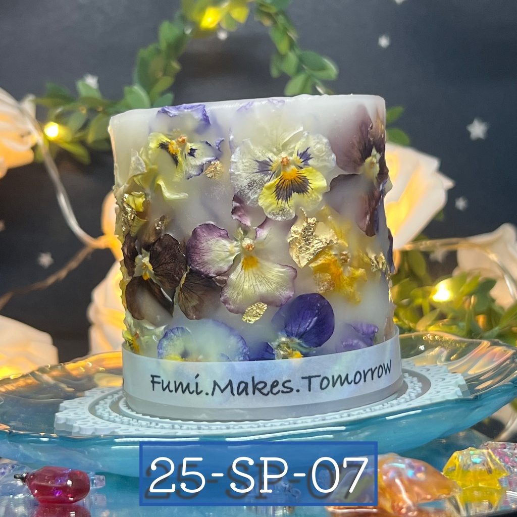 【マイガーデン】LEDキャンドル専用ボタニカルランタン -2025SP-