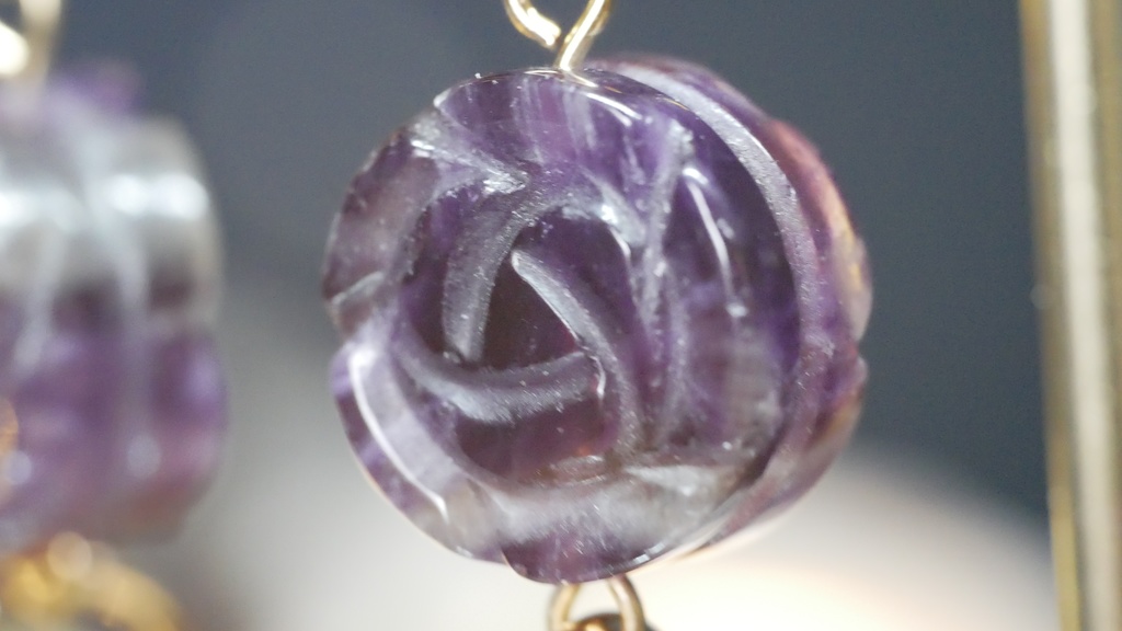 【プラネテス】アメジストローズのピアス