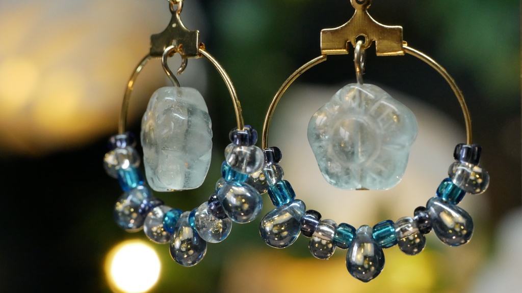 【プラネテス】フローラライトフラワーのピアス