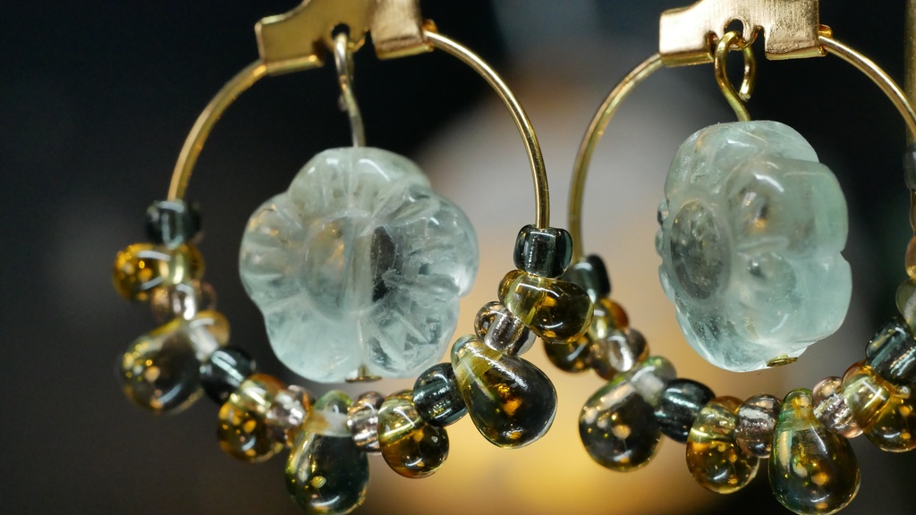 【プラネテス】フローラライトフラワーのピアス