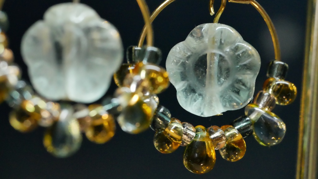 【プラネテス】フローラライトフラワーのピアス